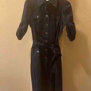 DVF military inspired wrap dress